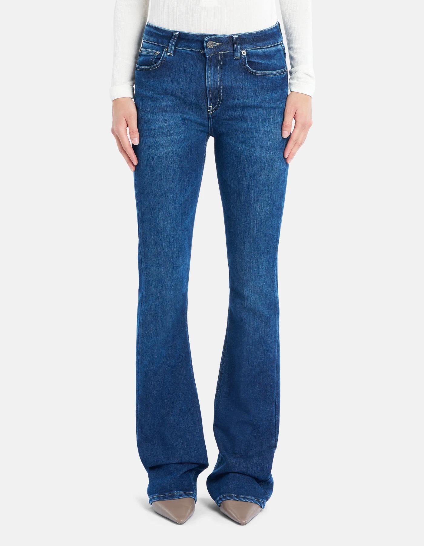 Jeans Newlola bootcut in denim stretch<BR/> DP755DS0373LI2 800 DONDUP 