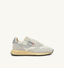 SNEAKERS REELWIND LOW IN NYLON E SUEDE COLORE BIANCO E SILVER