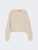 Maglia boxy in mista alpaca