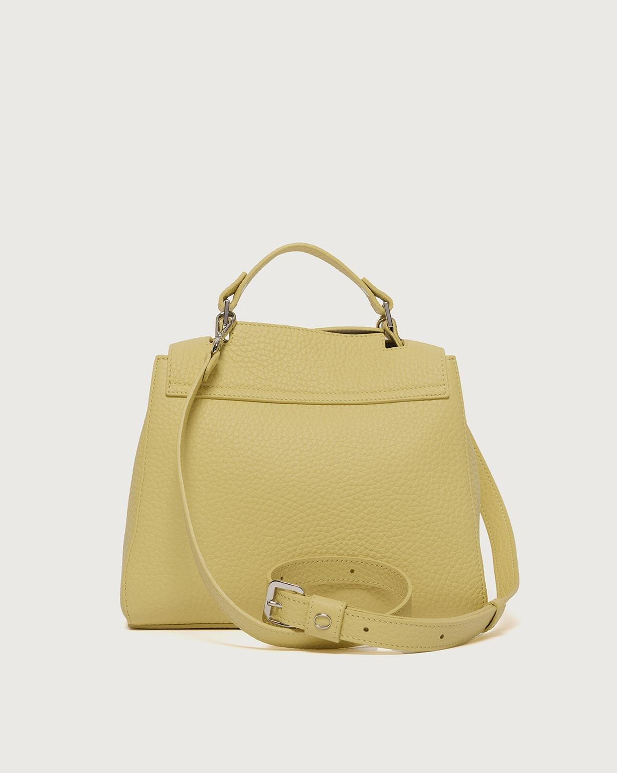 Borsa Sveva Soft Piccola a mano in pelle con tracolla<BR/> B01999SOF CEDRO ORCIANI 