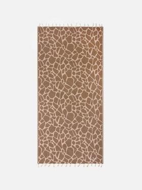 Telo mare Foutas in cotone jacquard con fantasia animalier<BR/> FOUT009 01061L MC2 SAINT BARTH 