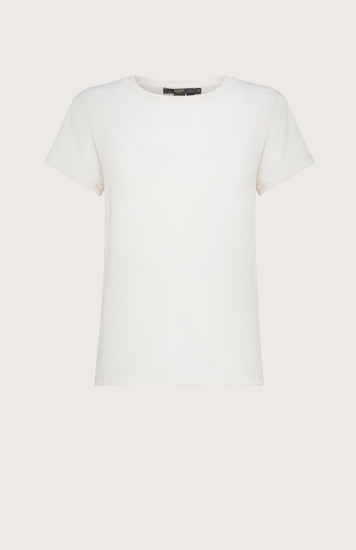 T-shirt donna in doppio tessuto