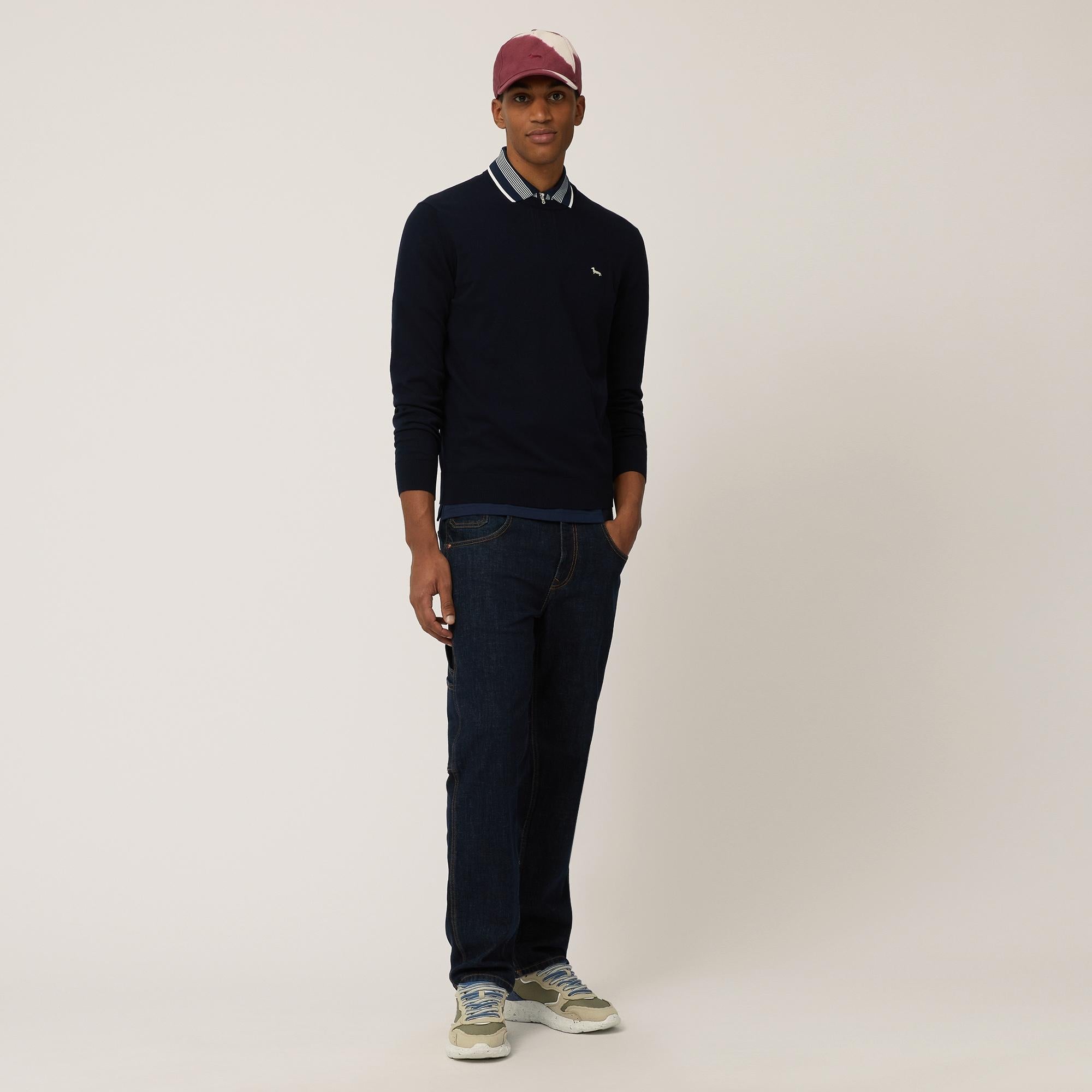 Pullover In Crêpe Di Cotone