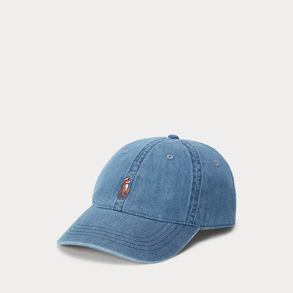 Cappellino da baseball in denim