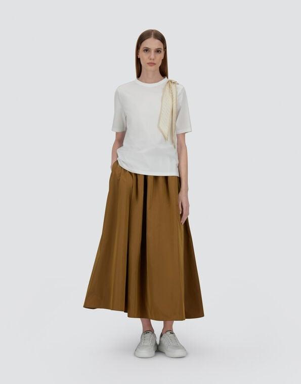 T-SHIRT IN SUPERFINE COTTON STRETCH E FOULARD<BR/> JG000276D52003 1012 HERNO 