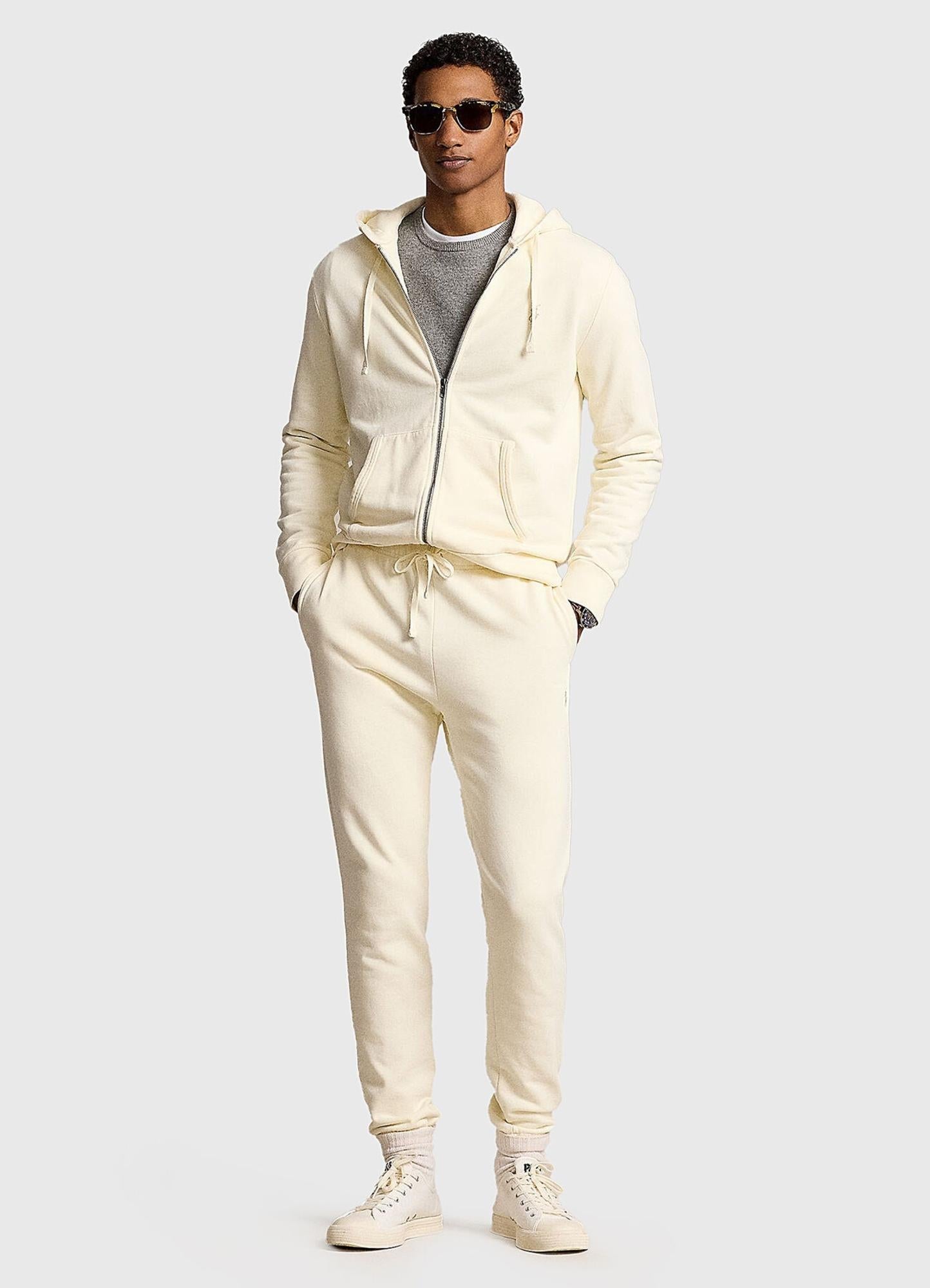 Felpa in misto cotone con zip e cappuccio 710916692 003 RALPH LAUREN 