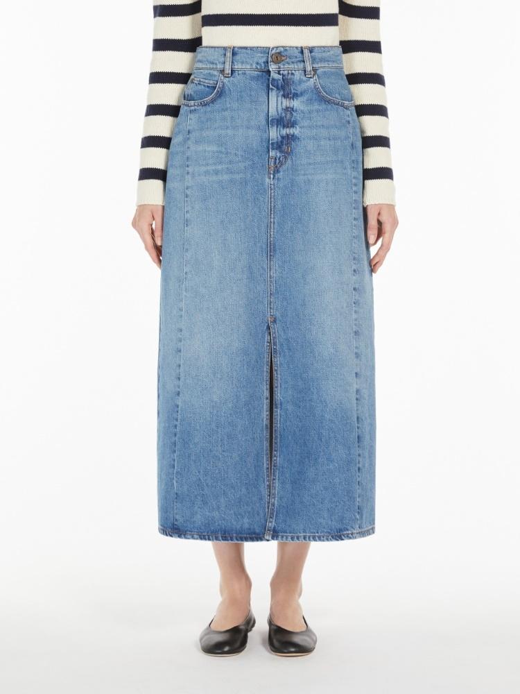 Gonna donna lunga in denim di cotone GESSO 006 WEEKEND 
