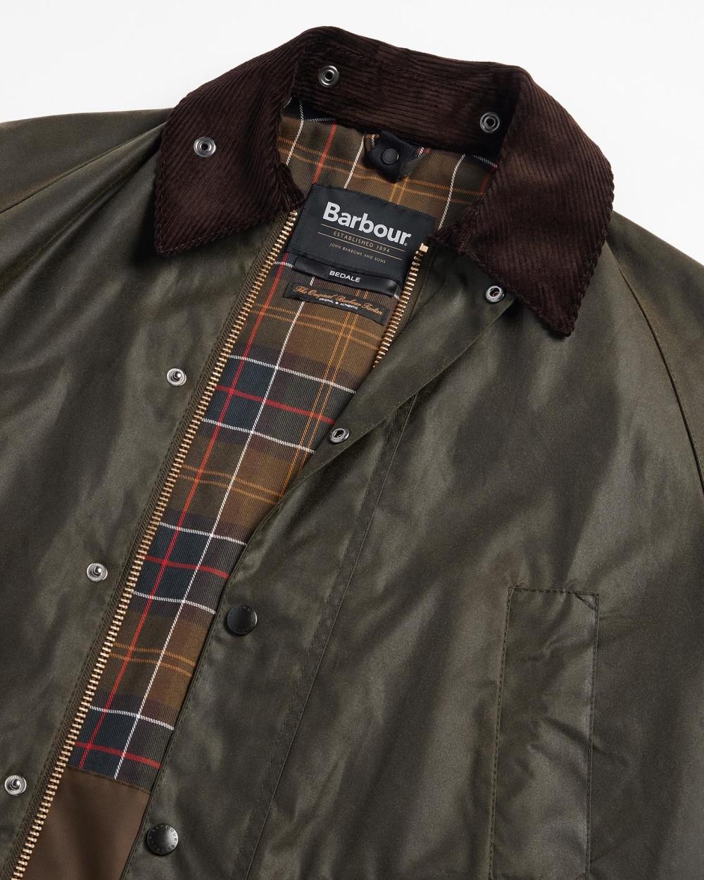 Giacca in cotone cerato Bedale MWX0018 OL99 BARBOUR 