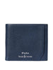 Portafoglio Ralph Lauren in pelle martellata,blu