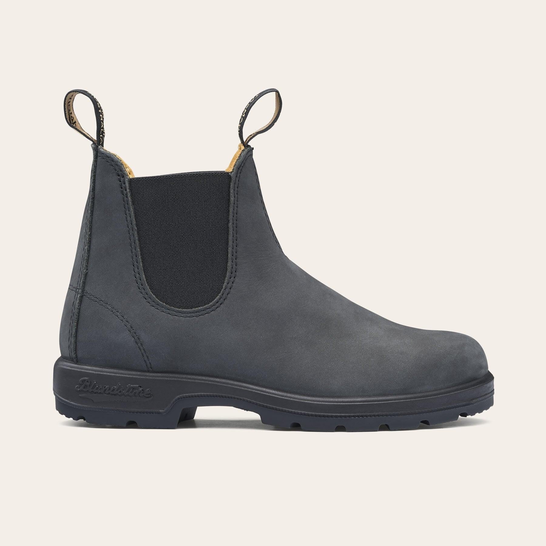 Stivaletti in pelle ORIGINALS CHELSEA BOOTS 587BC RUSTIC-BLACK BLUNDSTONE 