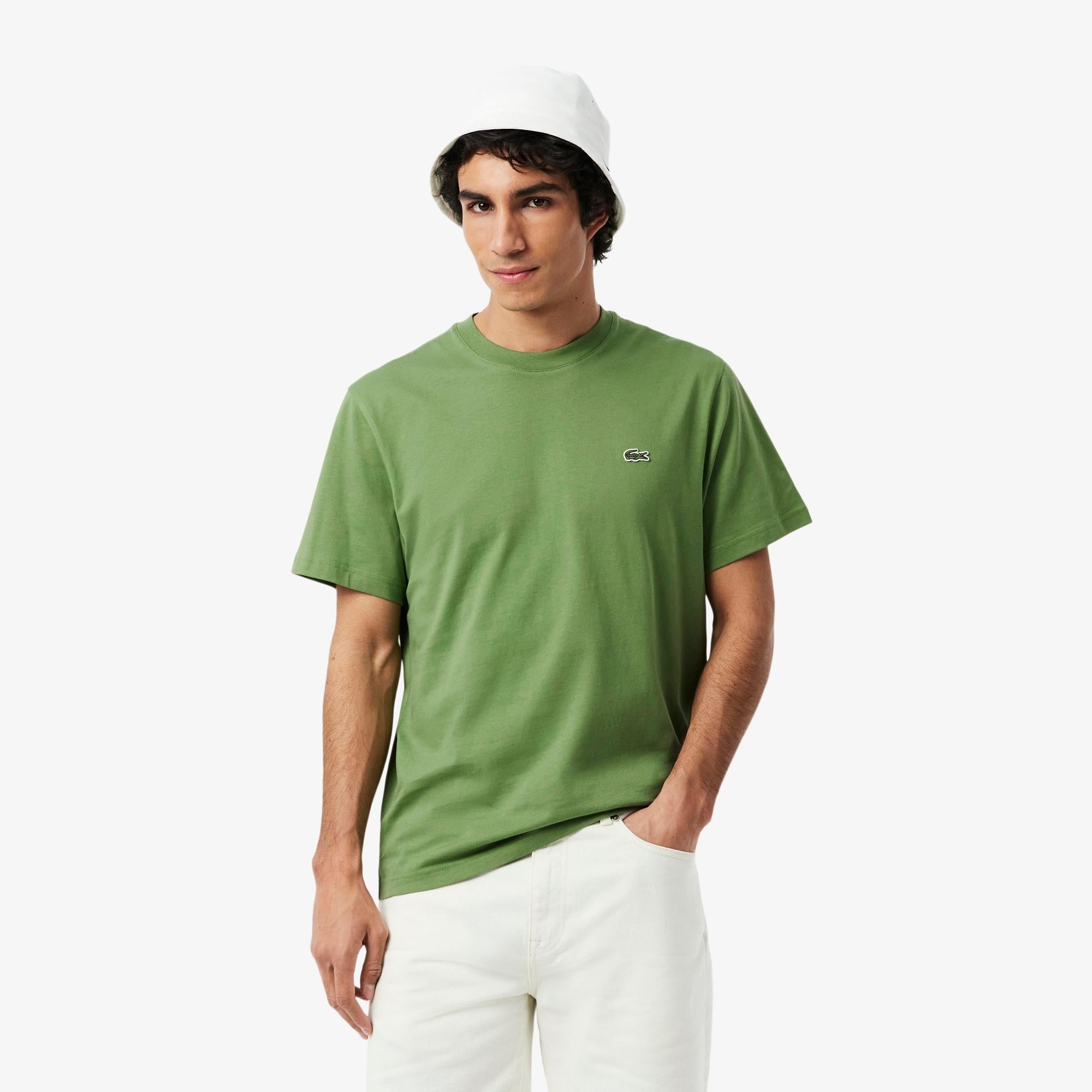 T-shirt uomo in cotone TH7318 02M LACOSTE 