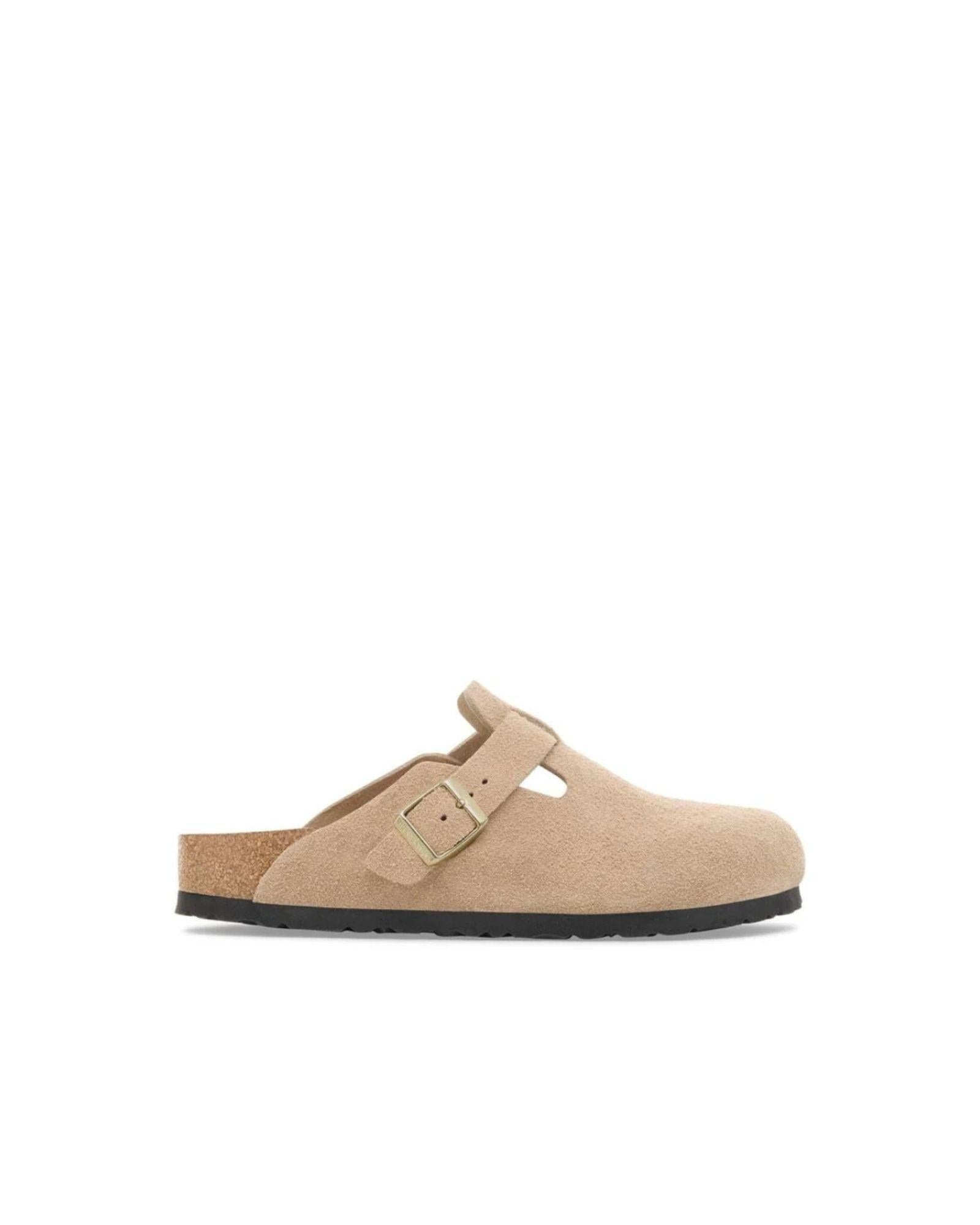 Sandalo Boston in pelle scamosciata 1030883BOSTON SANDCASTLE BIRKENSTOCK 
