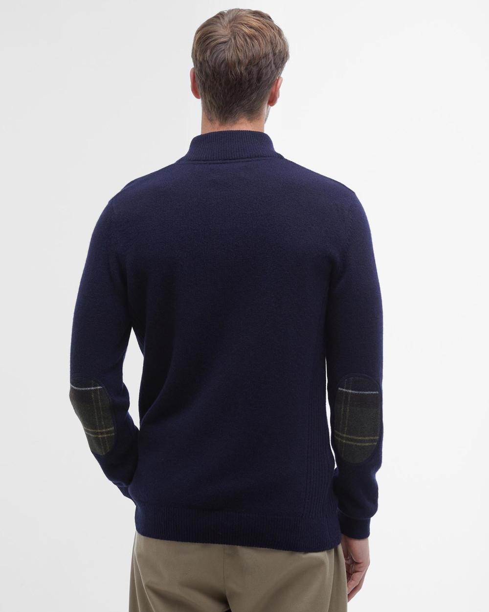 Maglia con mezza zip Holden in pura lana MKN0837 NY91 BARBOUR 