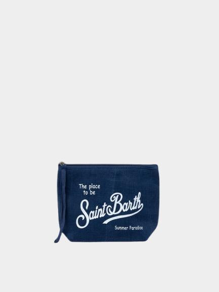 Pochette Aline in lino ALI0004 01897H MC2 SAINT BARTH 