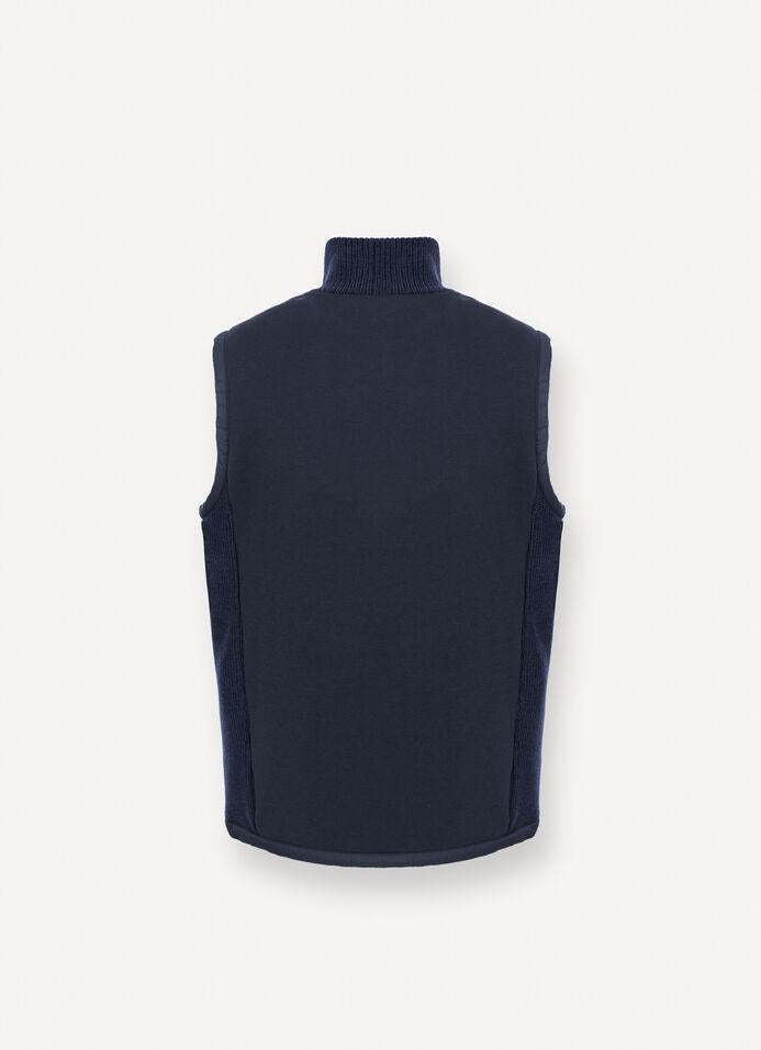 Gilet con inserti in maglia a costina 1113 68 COLMAR 
