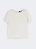 T-shirt in raso e jersey