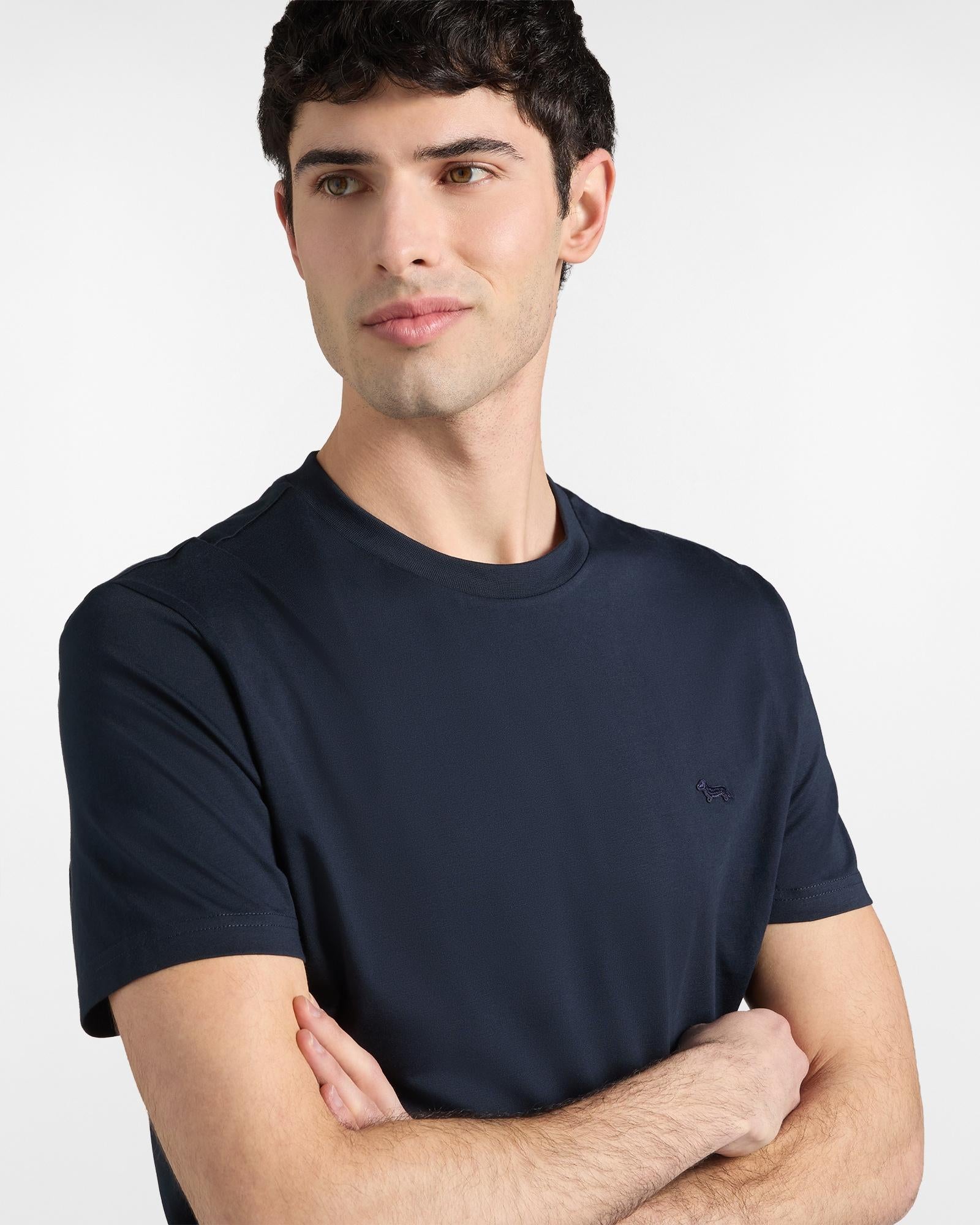 T-shirt Uomo in Cotone Premium<BR/> IRQ406021899 801* HARMONT & BLAINE 