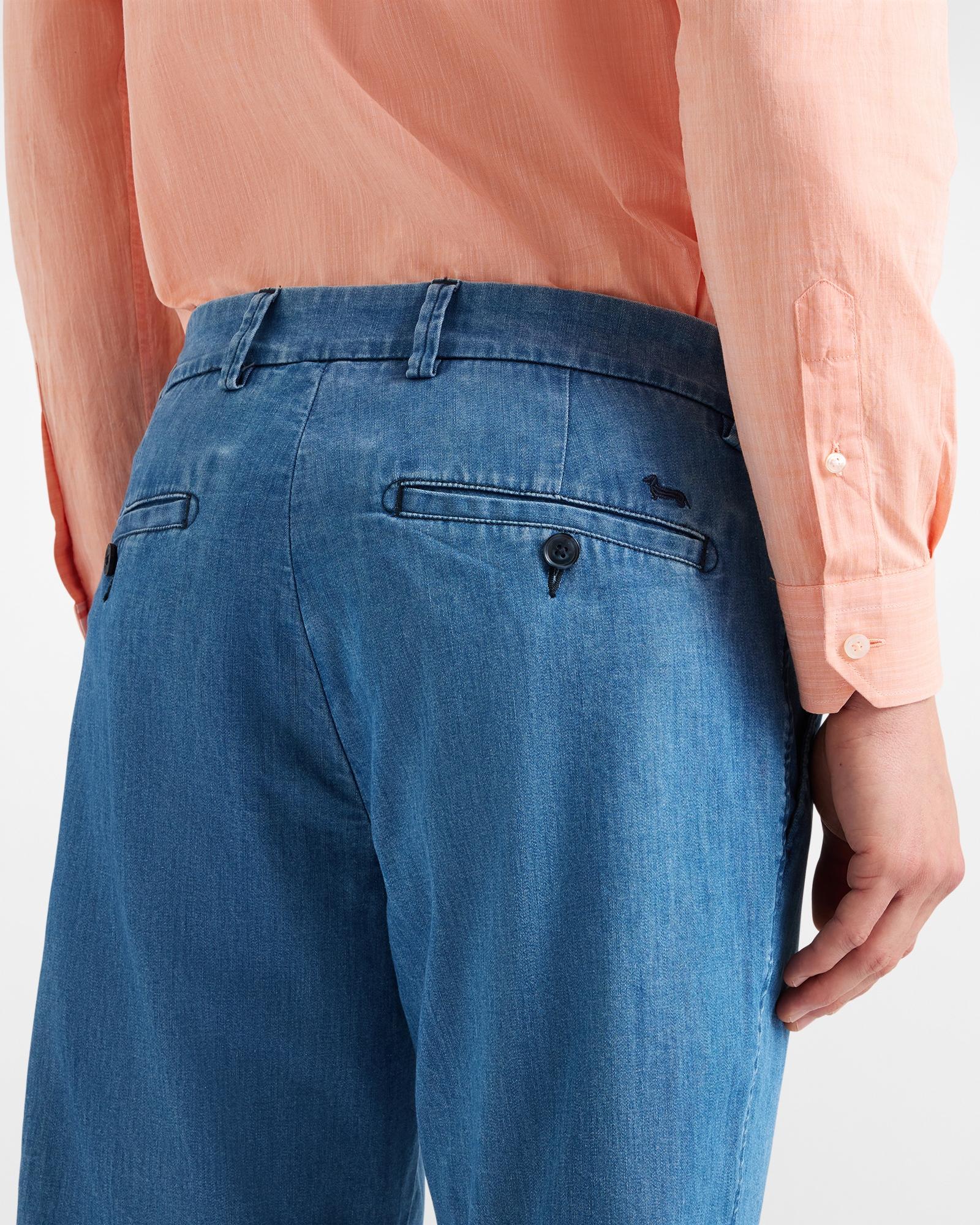 Bermuda In Denim Regular Fit<BR/> BRQ025059465C58 804 HARMONT & BLAINE 