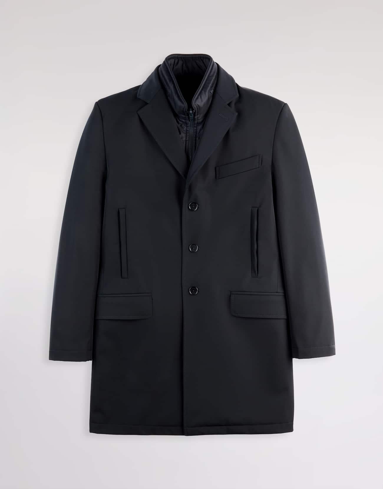 Double Coat in Gabardine Stretch<BR/> NAM5351168STOA U807 FAY 