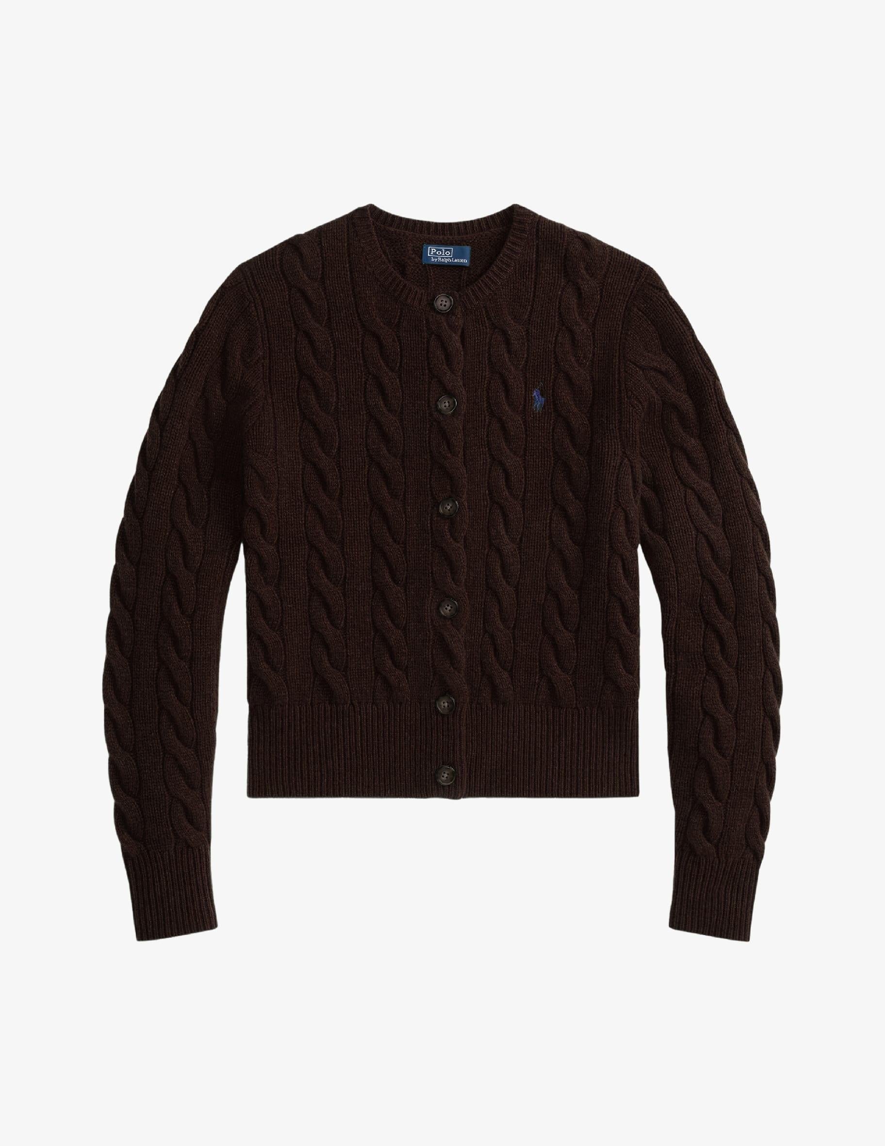 Cardigan misto lana lavorato a trecce 211972104 007 RALPH LAUREN 