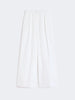 Pantalone ampio in popeline di cotone - BIANCO