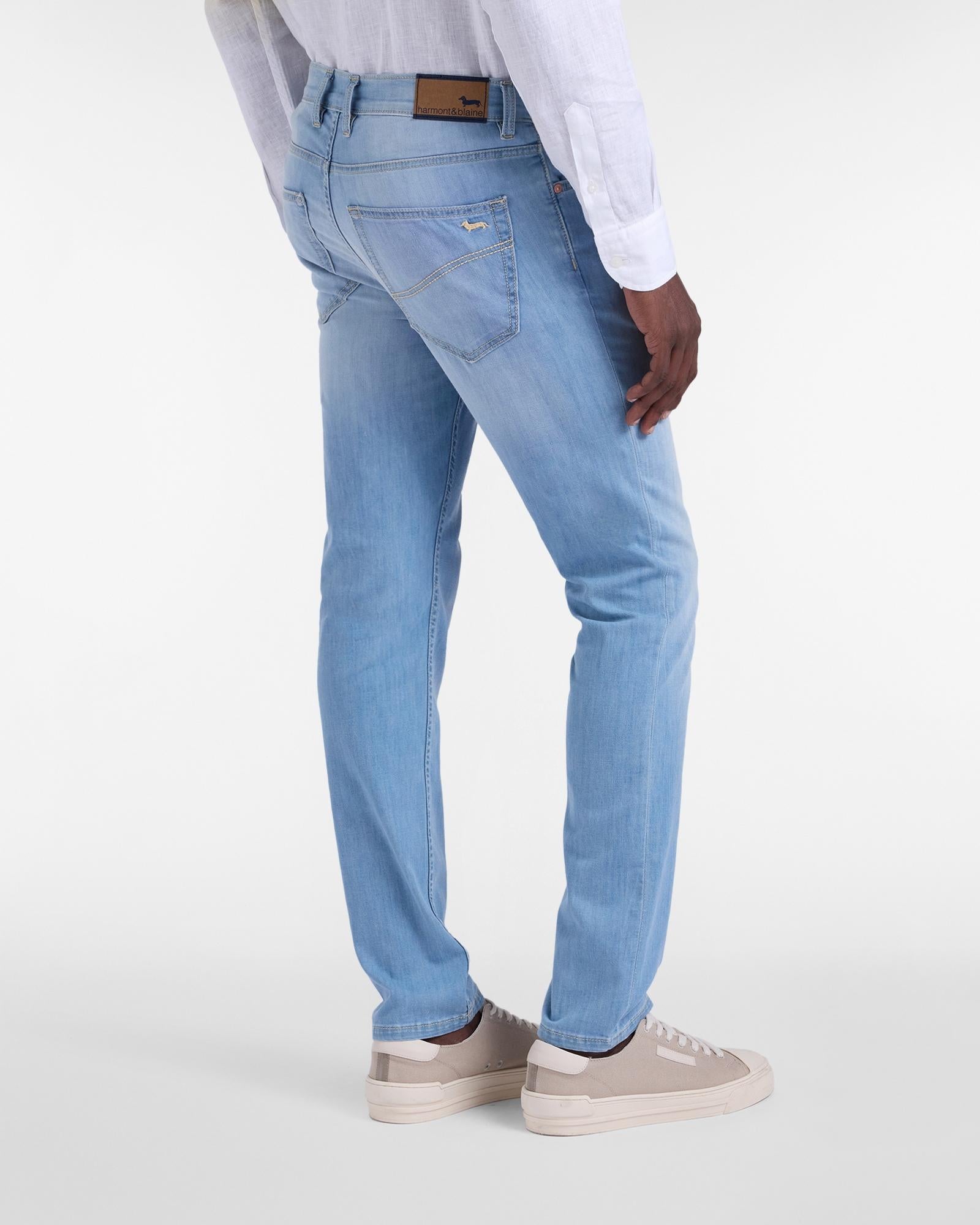 Denim Uomo 5 Tasche Narrow Fit<BR/> WNQ010059465C49 804* HARMONT & BLAINE 