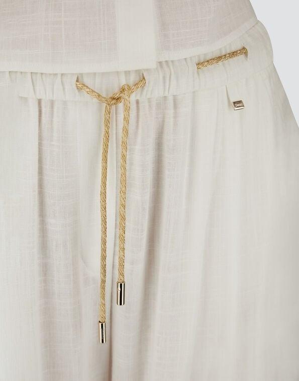PANTALONI IN LINEN BLEND<BR/> PT000222D12689 1000 HERNO 