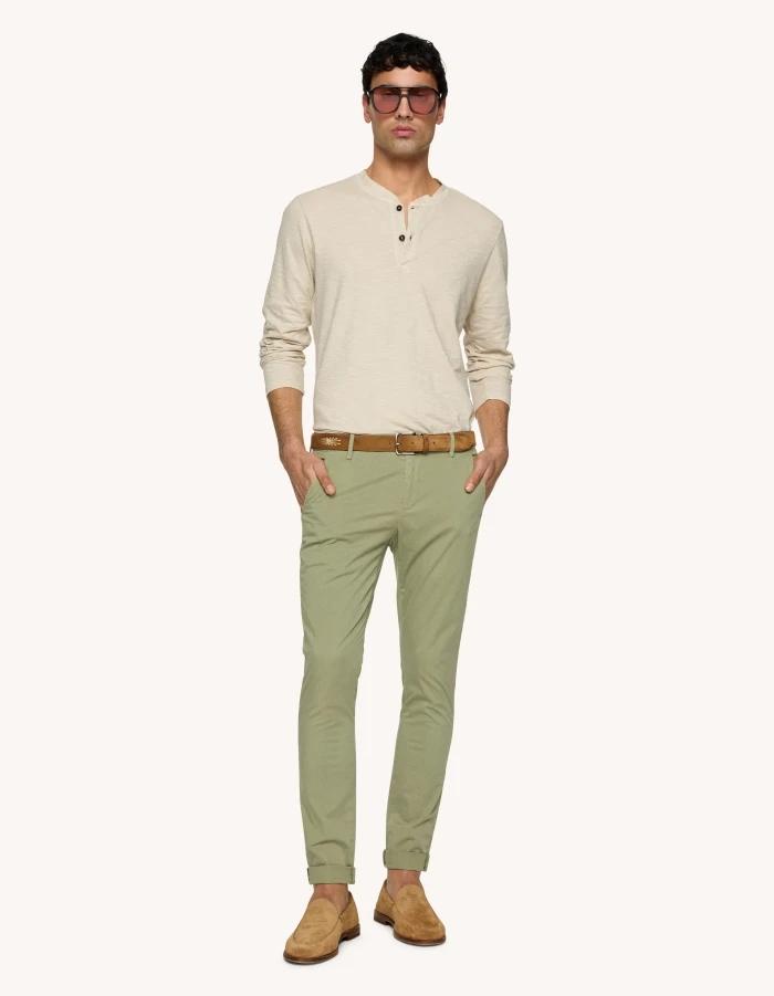 Pantaloni Gaubert slim in gabardina leggera