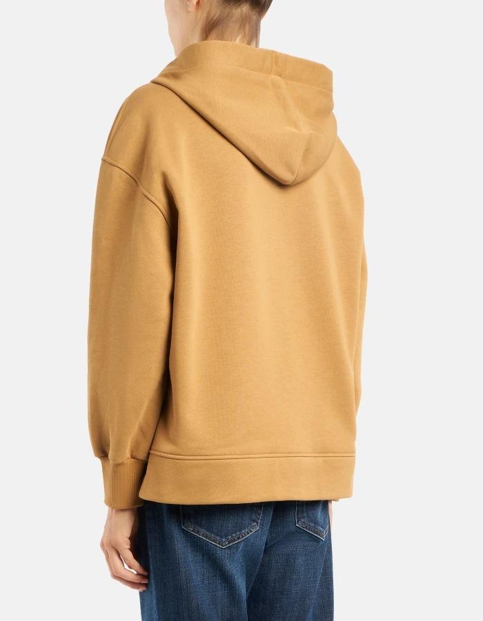 Felpa con cappuccio regular in cotone<BR/> F502KF0234XXX 033 DONDUP 