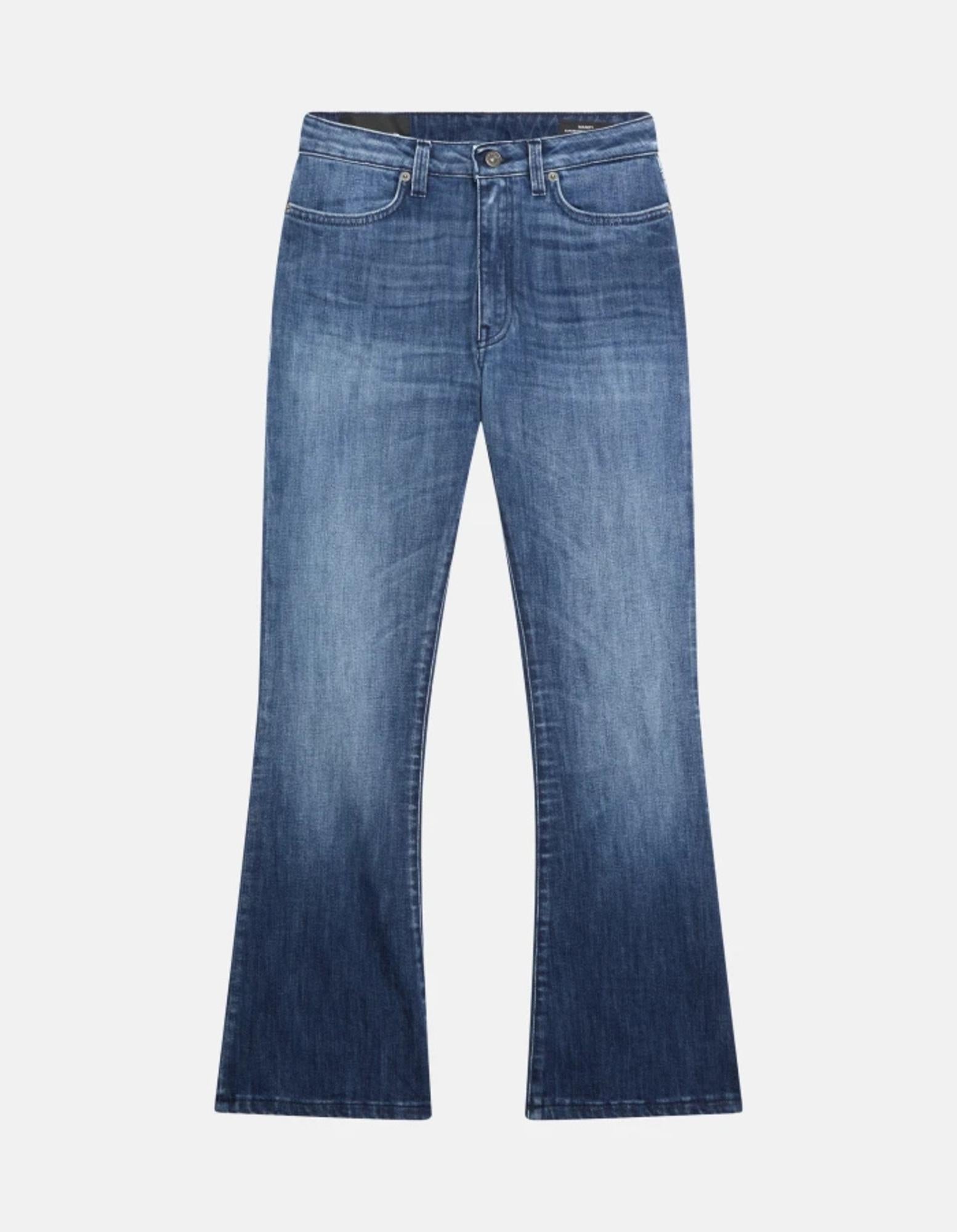 Jeans donna in cotone denim stretch Mandy super skinny bootcut