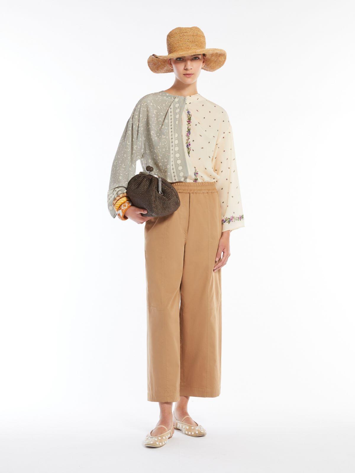 Pantalone ampio in cotone<BR/> MILVA 005 WEEKEND 