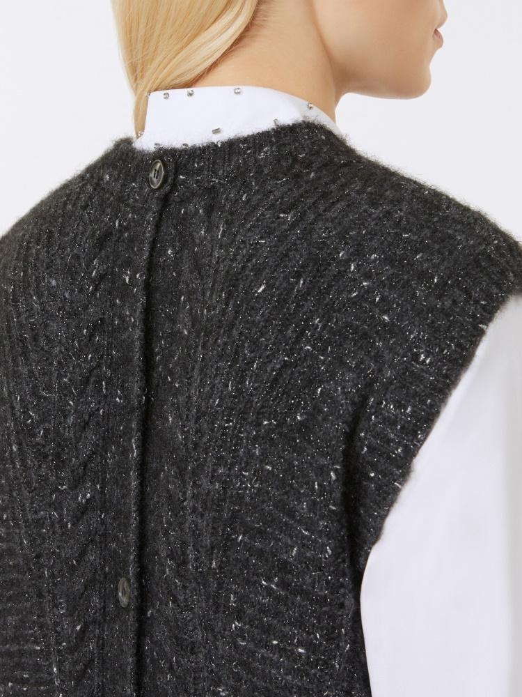 Gilet in alpaca e lurex<BR/> TAFFY 005 MAX MARA STUDIO 