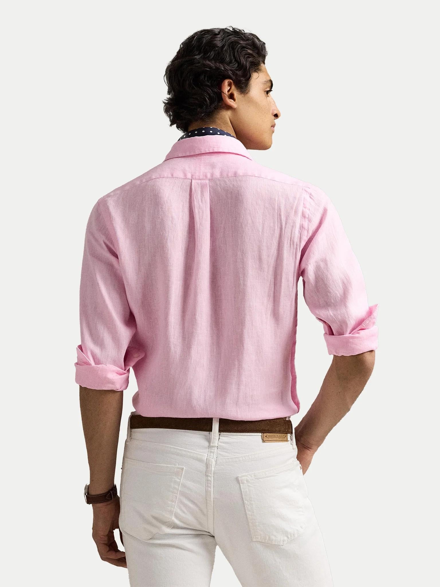 Camicia uomo in puro lino 710968915 002 RALPH LAUREN 