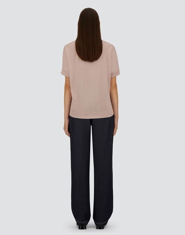 T-SHIRT IN GLAM KNIT EFFECT<BR/> JG000312D52056 4035 HERNO 