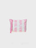 Pochette Aline soft in cotone lino con stampa a righe