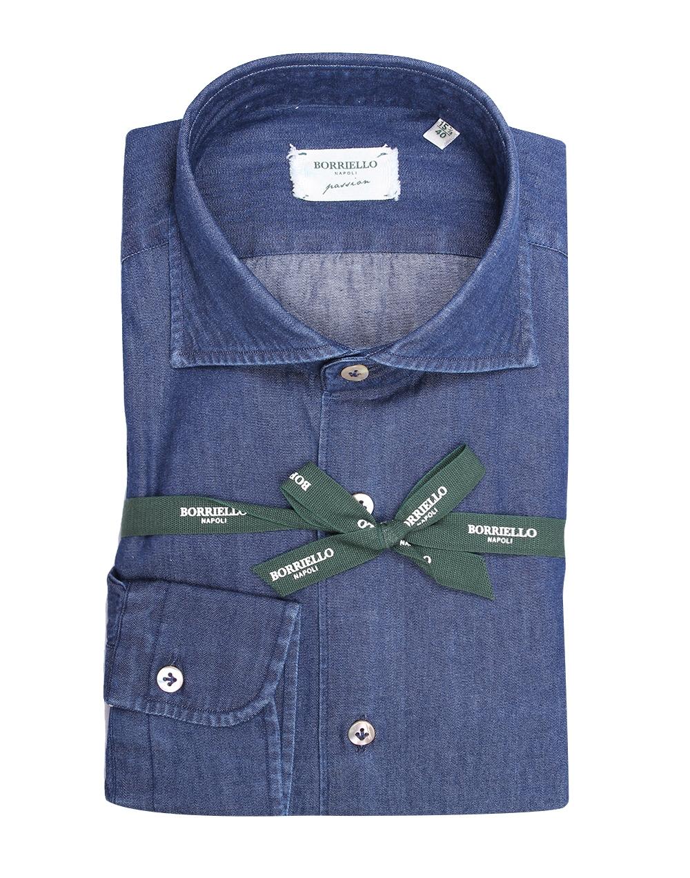 Camicia denim<BR/> 9095MARECHIAROIDRO 1 BORRIELLO 