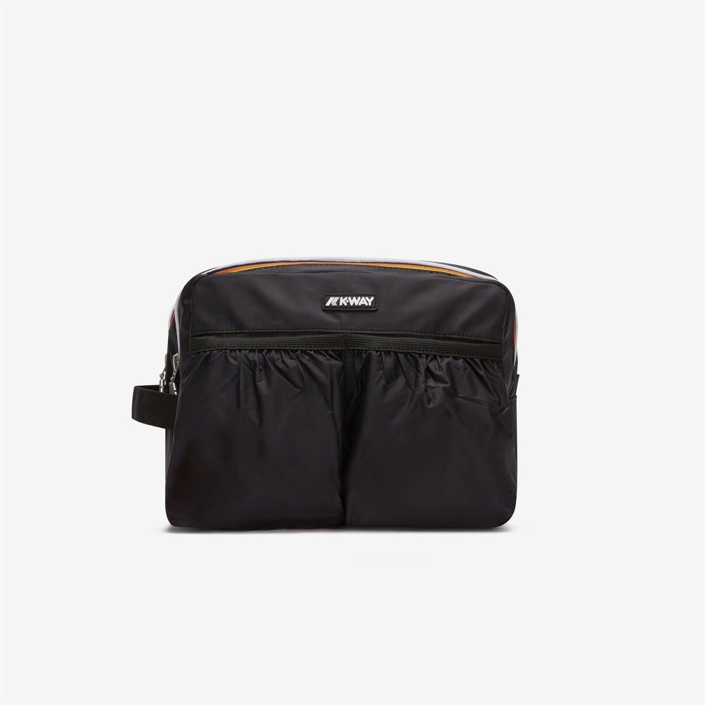 ALBAS<BR/>BLACK PURE<BR/>Beauty Case da Viaggio Unisex Nero e Grigio con Design Impermeabile K4127UW USY K-WAY 