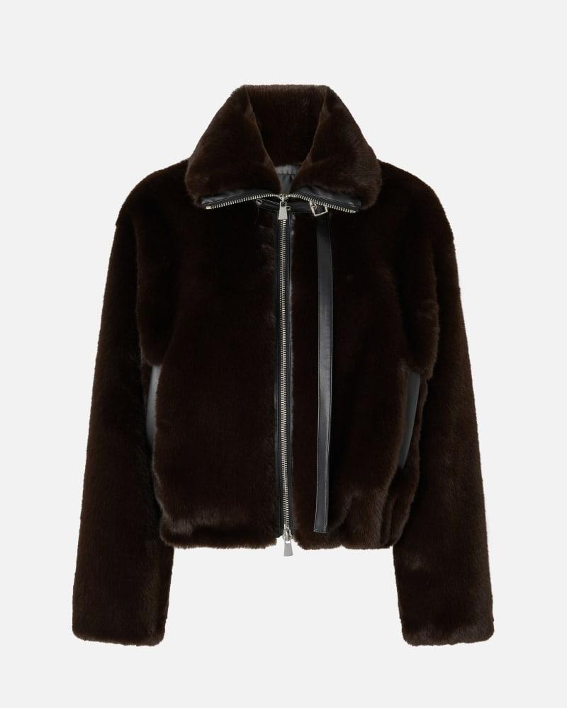 estebana Giacca blouson effetto pelliccia 106013A1ZM M28 PINKO 