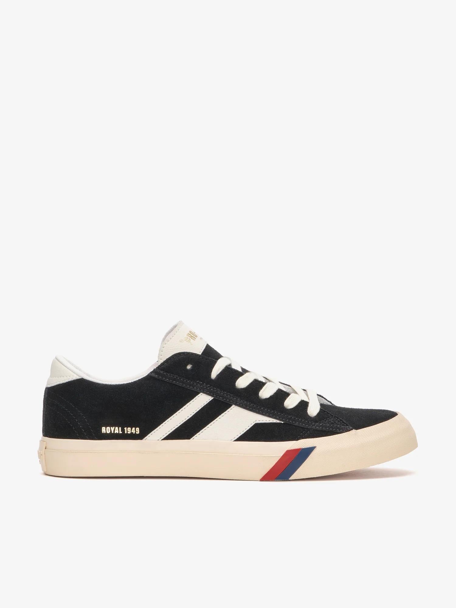 Royal Classic in pelle scamosciata nera e bianca<BR/><BR/> RC226SLM BL00001 PRO-KEDS 
