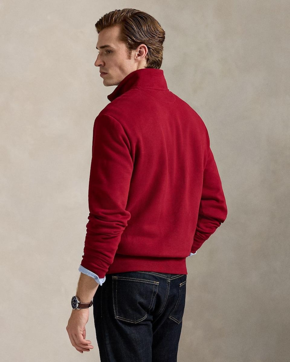 Felpa misto cotone mezza zip 710981468 002 RALPH LAUREN 
