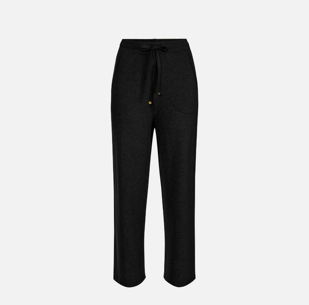 Pantaloni in misto cachemire con coulisse<BR/> KP70S57E2 110 ELISABETTA FRANCHI 