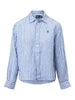 Camicia donna di lino a righe