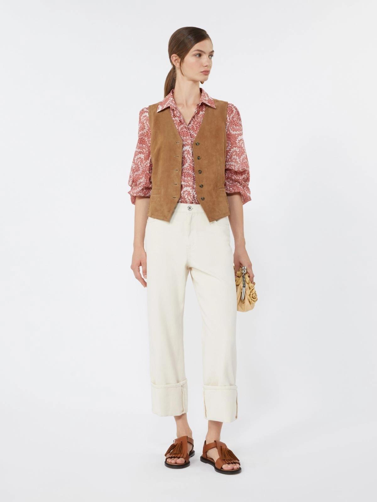 Camicia in voile di cotone stampato - CILIEGIA<BR/> WKDPERIODI 002 WEEKEND 