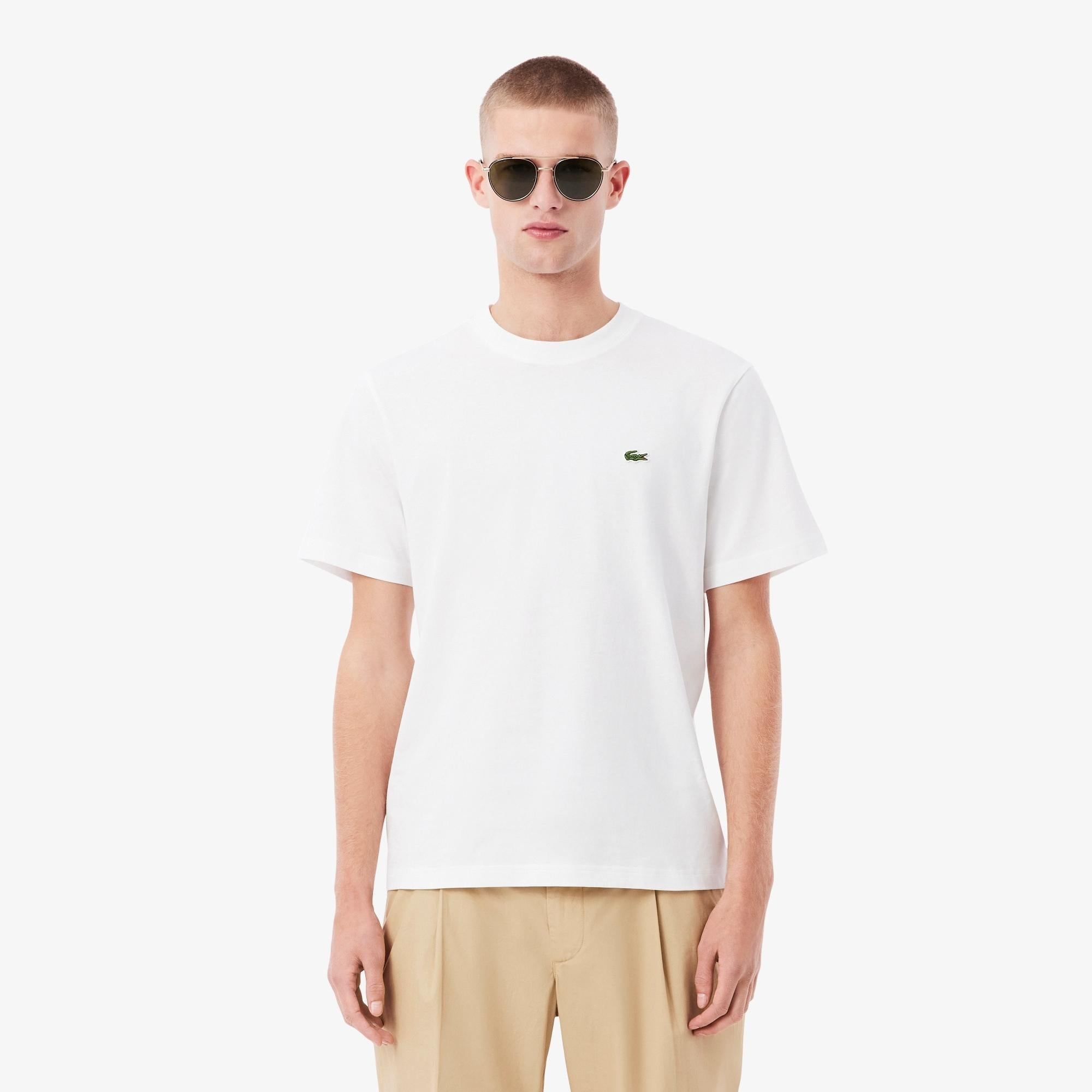 T-shirt uomo in cotone TH7318 001 LACOSTE 