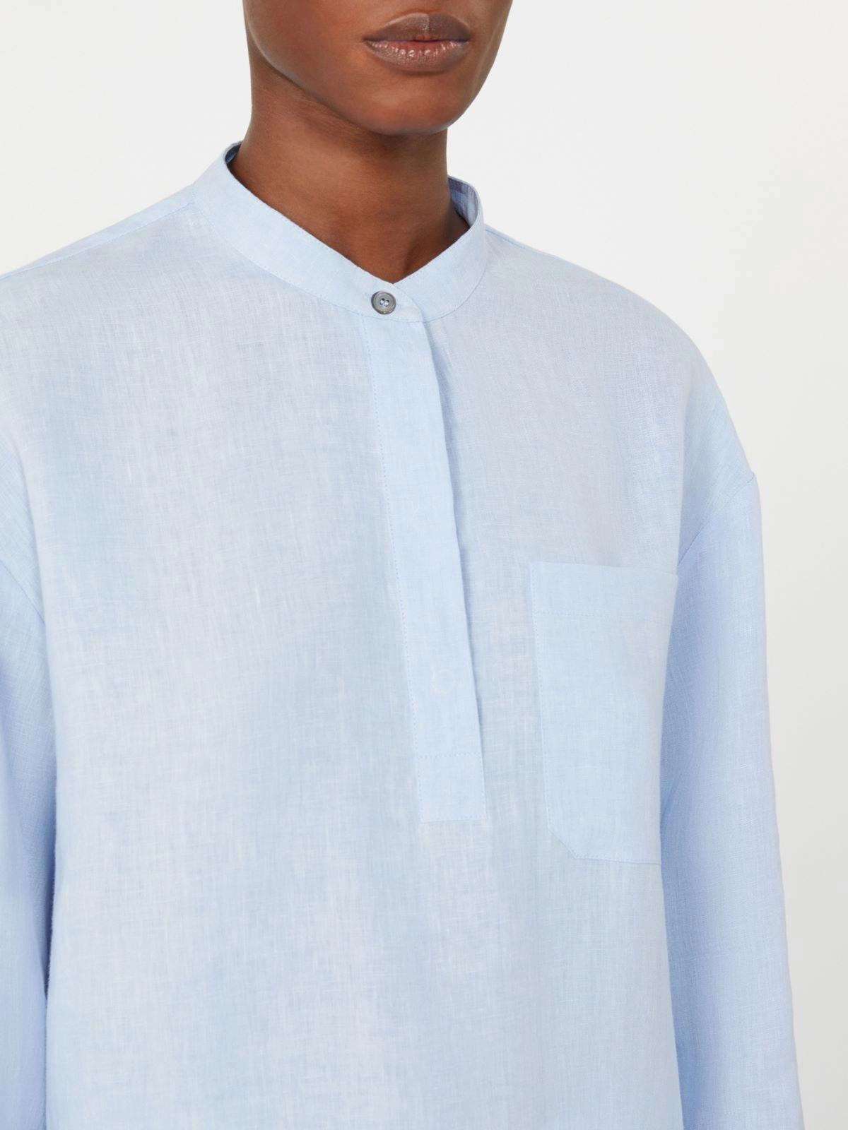 Camicia in puro lino - Bianco ottico<BR/> SMMCANTICO 011 S MAX MARA 2 