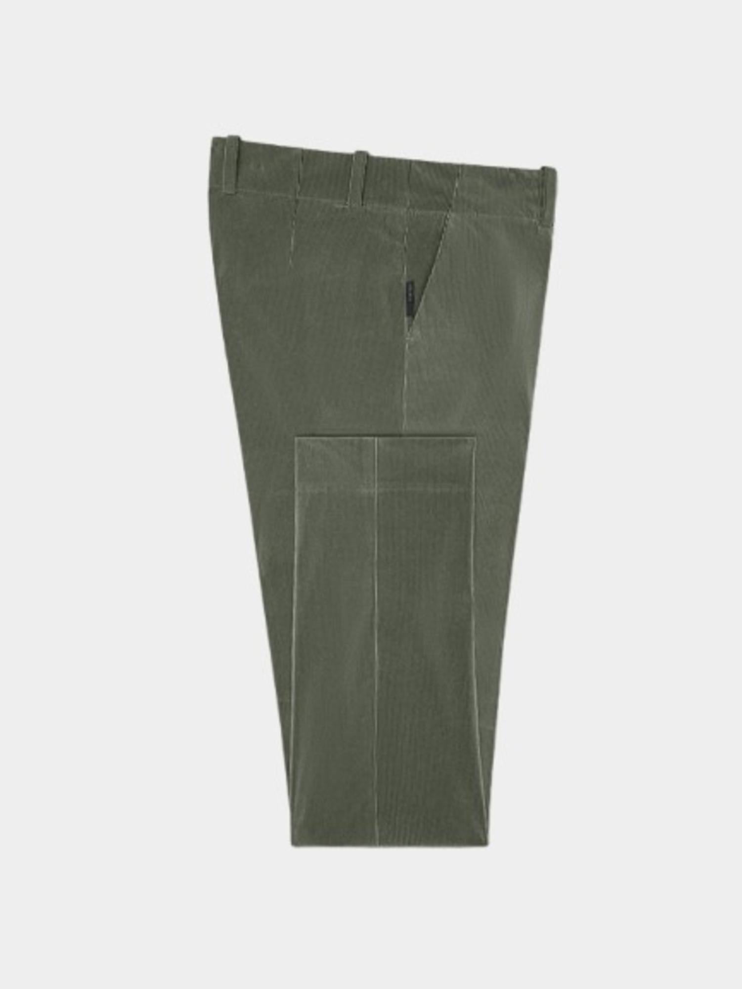 Pantaloni donna in tessuto tecnico di velluto
