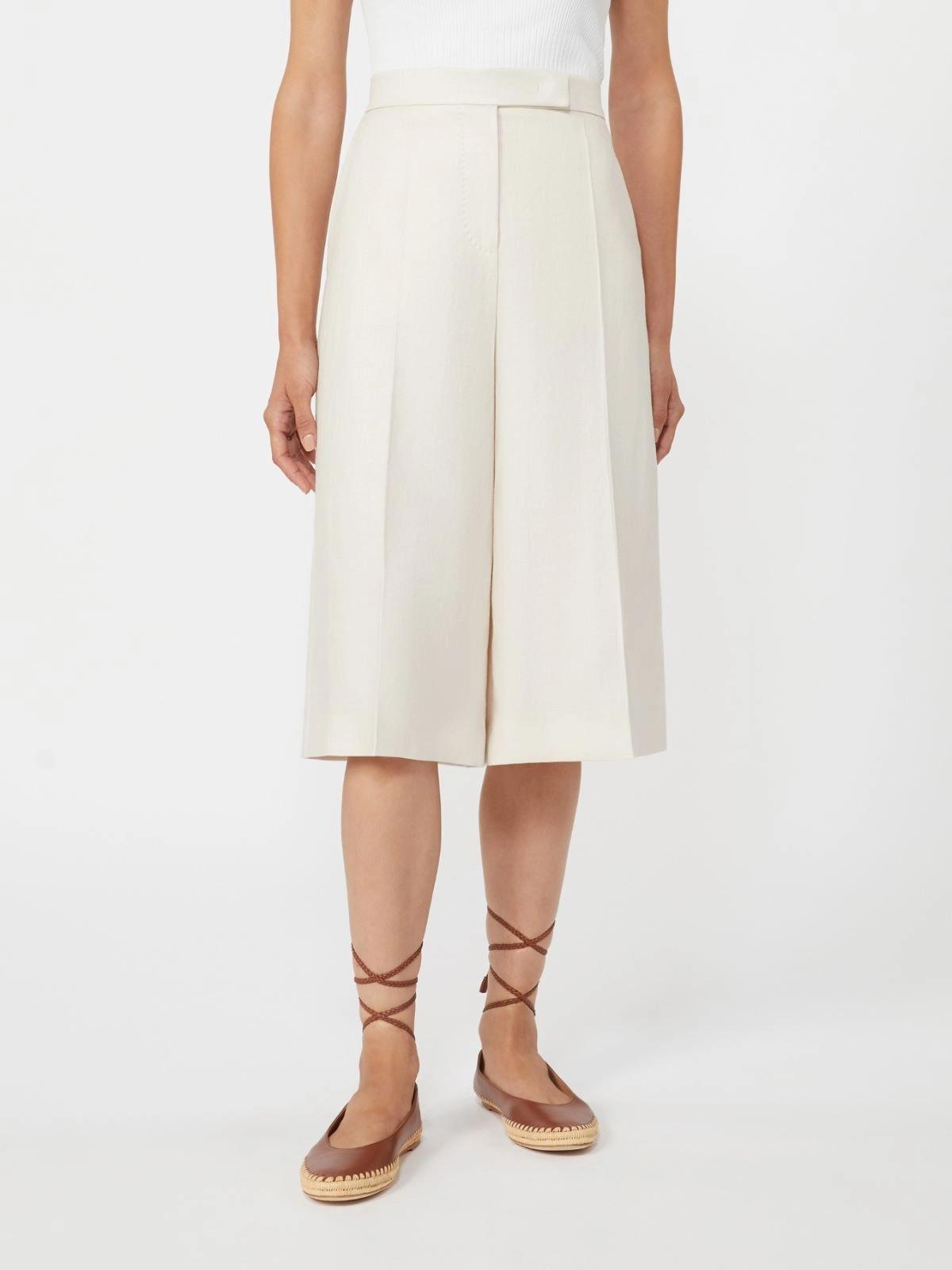 MXMKAKI<BR/>Bermuda in lino MXMKAKI 006 MAX MARA 