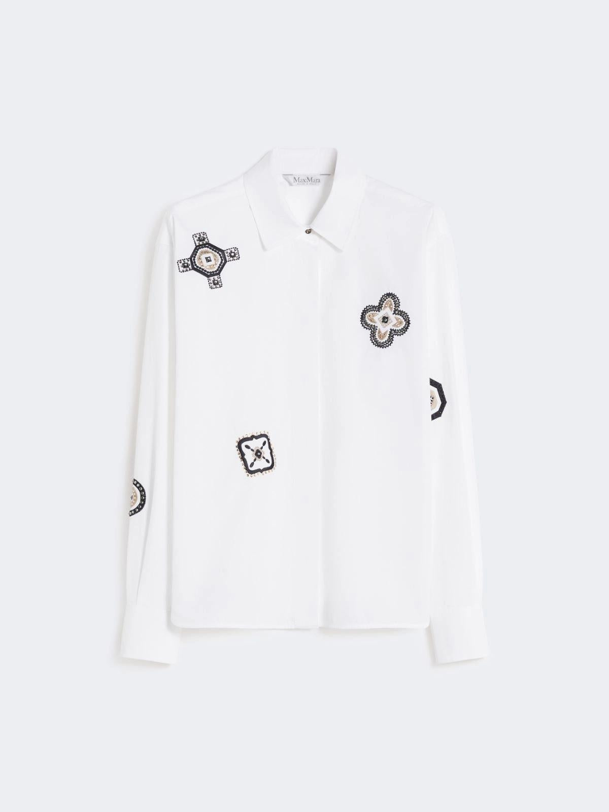MXMSHOCK<BR/>Camicia in popeline ricamato MXMSHOCK 001 MAX MARA 