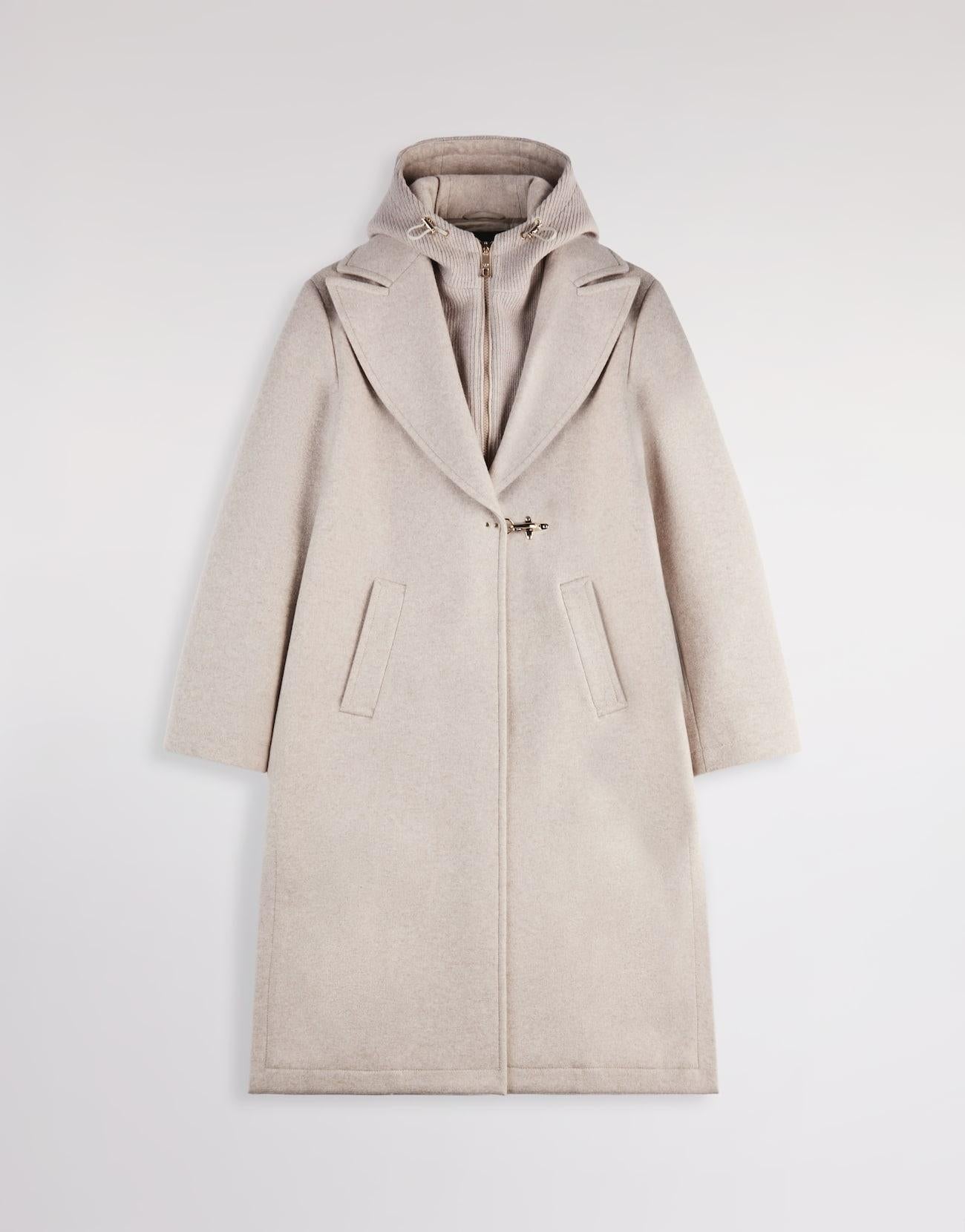 Cappotto Double Front in Jersey di Lana<BR/> NAW5951333JXQB C205 FAY 