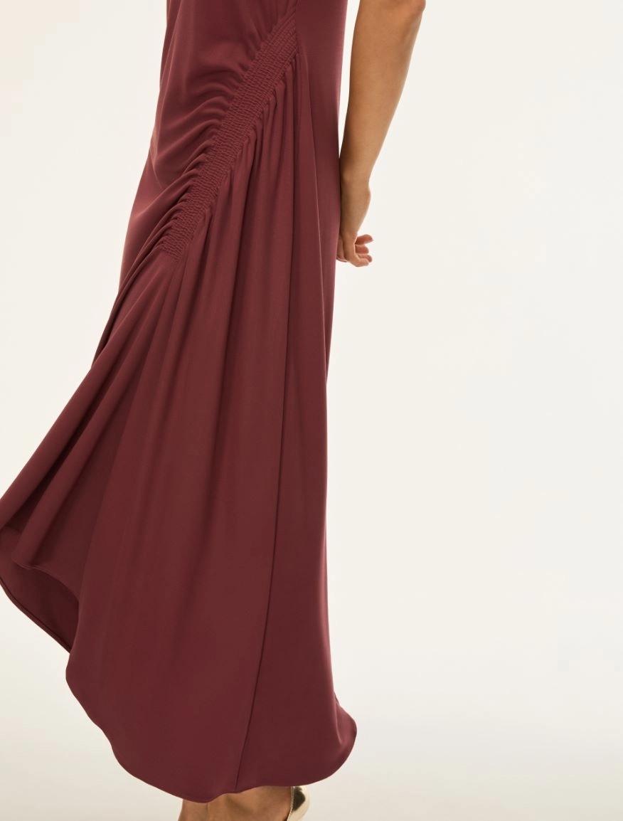 ABITO DRAPPEGGIATO<BR/>Bordeaux IBLSALMONE 001 IBLUES 